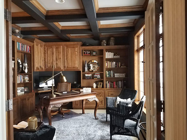 Painted Home Office